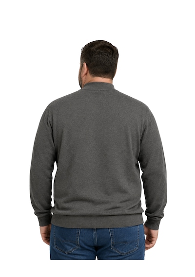 Battalmoda Erkek Büyük Beden Koyu Vizon Yarım Balıkçı Triko Kazak 3xl-4xl-5xl-6xl