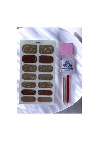 Jelüx Palette Pastel Renkli Yapışkan Tam Kaplama Jel Tırnak Seti Bakım Kiti İle 5 Boy 14 Adet 59682953