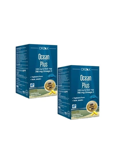 Orzax Ocean Plus 1200 Mg Balık Yağı 30 Kapsül 2 Adet 101784-2-8
