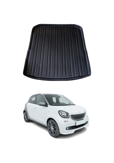 Smart Forfour 2015-2021 Uyumlu Araca Özel Kauçuk Tpe Bagaj Havuzu Siyah
