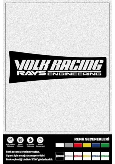 Volk Racıng Rays Engıneerıng Stıcker 18 X 6 Cm 1