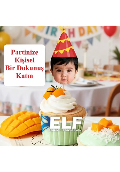 Fotoğraflı Kürdan Süsler 10 Adet 0