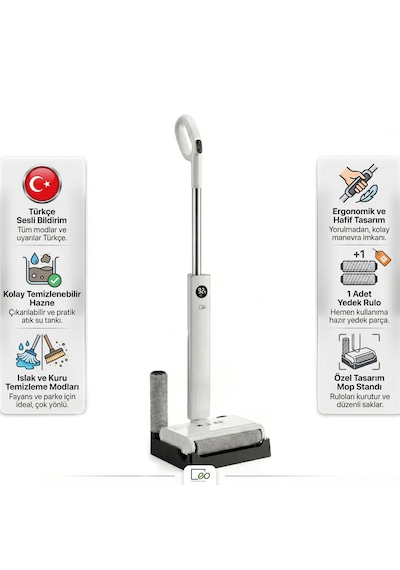 Eo-tech DW200 Kablosuz Şarjlı Mop