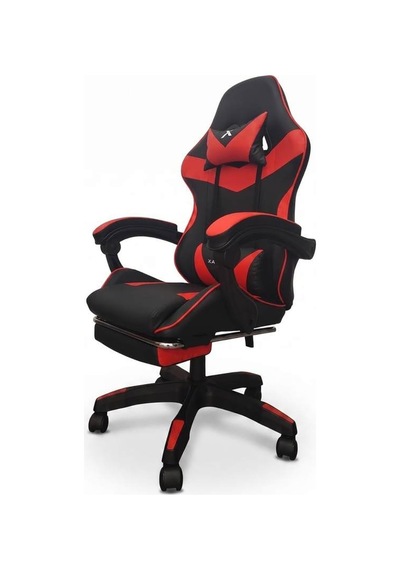Xandor Xg300 Oyuncu Koltuğu Ayak Dayamalı Gaming Koltuk Çift Renk Deri 135 Yatabilen Boyun Bel Yastıklı Bilgisayar Sandalyesi - Kırmızı Çok Renkli