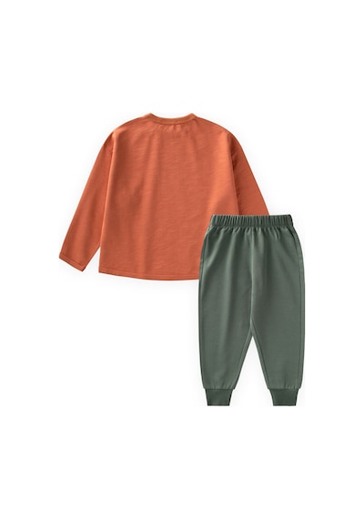 Cigit Sweatshirt Takım 2-7 Yaş Oranj Turuncu