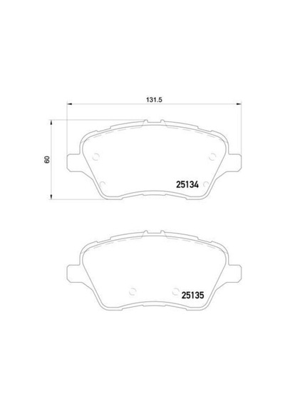 Brembo P24151 Ön Fren Balatası Transit Tourneo Courier 14 B Max 14 1751951