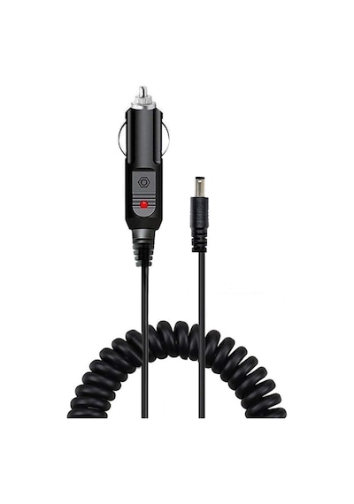 12v 2a Spiral Kablolu Çakmak Şarj Aleti 5.5x2.5mm Uçlu Sigortalı Çok Amaçlı Oto Çakmak Adaptörü