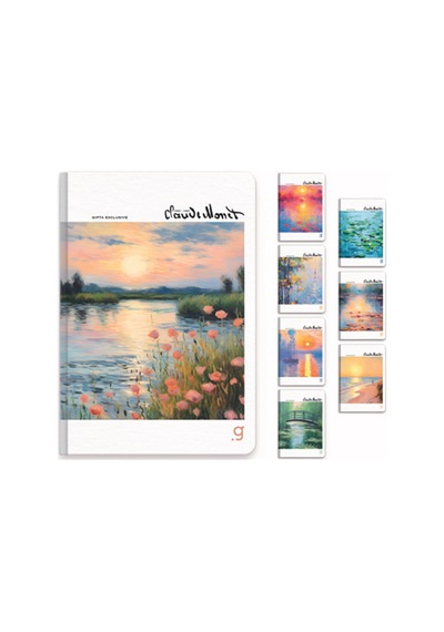 Gıpta Monet İp.dkş.sert Kapak Defter 17x24 96 Yp Kareli Çok Renkli