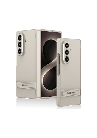 Galaxy Uyumlu Z Fold 8 Ultra Kılıf Pazarplus Kıpta Standlı Kılıf Gümüş