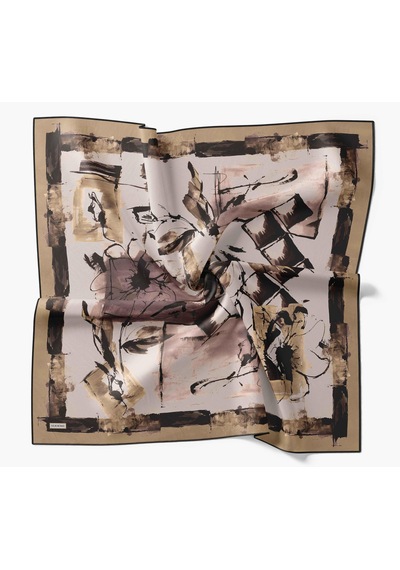 Silk Home Twill İpek Signature Altın Sarısı 90x90 Çok Renkli