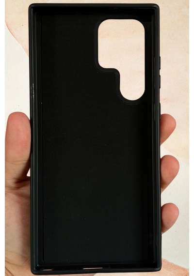 Samsung Galaxy S23 Ultra Yıldız Tozu Premium Siyah Silikon Kılıf