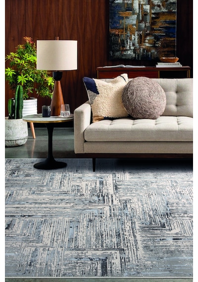 Madrid 1005 Gri Halı Kilim Kaymaz Taban Salon Mutfak Kesme Yolluk Makine Halısı Gri