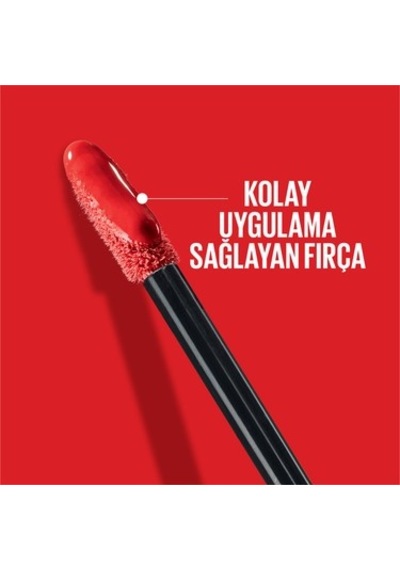 Maybelline New York Super Stay Vinyl Ink Uzun Süre Kalıcı Şeftali Tonlu Likit Parlak Ruj 15 00
