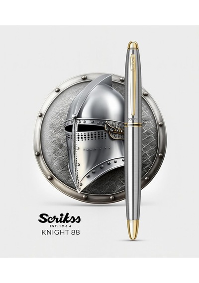 Scrikss Knight 88 Roller Kalem Krom Altın Genel
