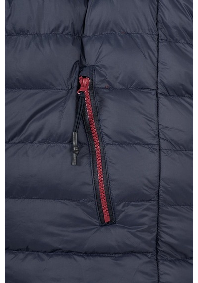 Maraton Sportswear Büyük Beden Erkek Kapşonlu Uzun Kol Basic Darkblue Mont 21874-darkblue Koyu Mavi