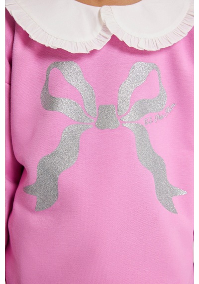 U.S. Polo Assn. Kız Çocuk Pembe Bebek Yaka Comfort Fit Gümüş Parıltılı Kurdele Desenli Sweatshirt 50329989-vr167 Koyu Pembe U.S. Polo Assn. Kız Çocuk Pembe Bebek Yaka Comfort Fit Gümüş Parıltılı Kurdele Desenli Sweatshirt 50329989-vr167 Koyu Pembe