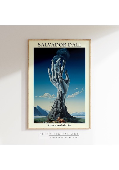 Salvador Dali, Cennete Uzanmak, Salvador Dali, Gerçeküstü Resim, Çivit Mavisi Duvar Sanatı