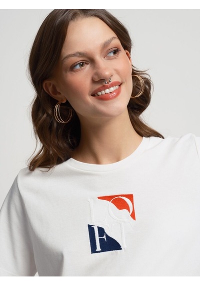 Loft Regular Fit Kadın Tshirt K.kol Lf2033728 Q1.v1 Beyaz