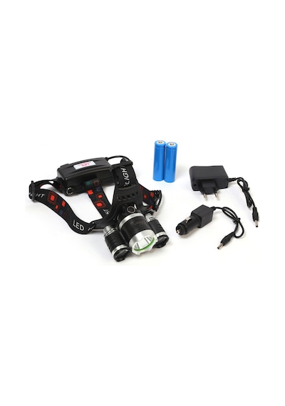 Fbi Br-5000 T6 Kafa Feneri 5000 Lumens F.B.ı Siyah