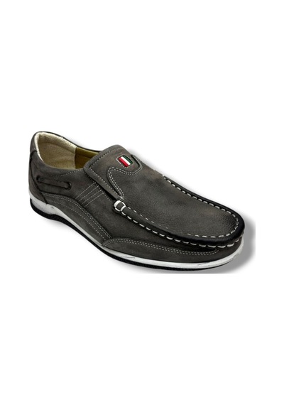 Master 1706-26 Hakiki Nubuk Deri Casual Erkek Ayakkabı Gri