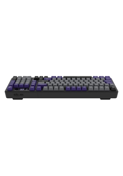 Hawk Gaming Hk258 Membrane Lcd Rgb Kablosuz/bluetooth Gri Mor Full Türkçe Gaming Klavye