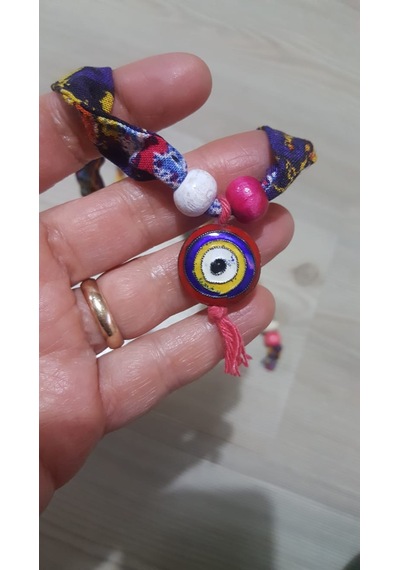 Boncuklu Otantik Kolye Çok REnkli