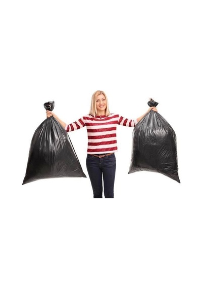 200 Adet Jumbo Boy Rulo Çöp Poşeti 80x110 Cm Dayanıklı Çöp Torbası 10lu 20 Paket 1 Koli