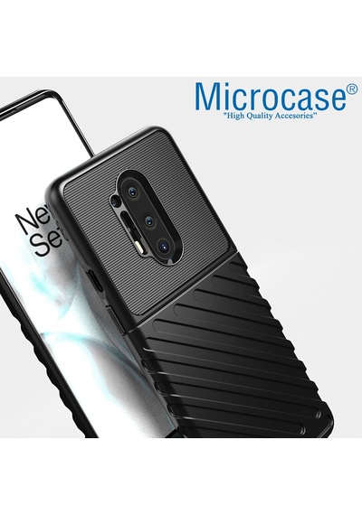 Oneplus 8 Pro Thunder Serisi Dayanikli Silikon Kilif - Siyah 549418083