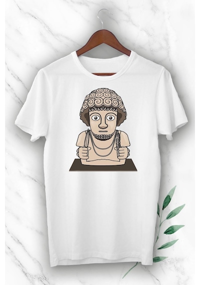 Flood Of Style Baskılı Beyaz Unısex T-shirt