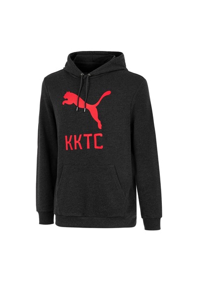 Puma Kktc Graphic Kapüşonlu Sweatshirt Dark Gray Heather Dark Gray Heather