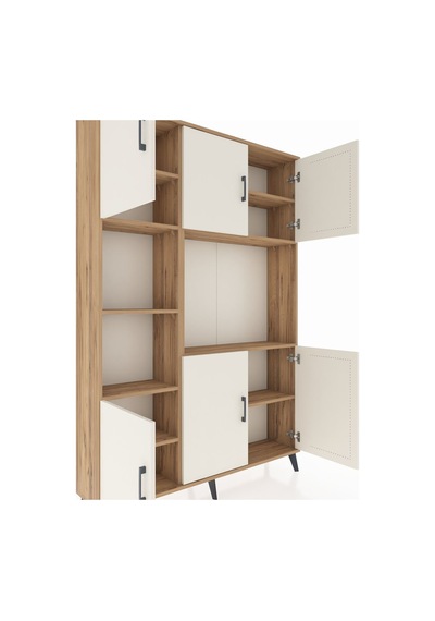 Arges Dolap 9 Raflı 6 Kapaklı 132x30x195 Çam-aytaşı/çam Çam Arges Dolap 9 Raflı 6 Kapaklı 132x30x195 Çam-aytaşı/çam Çam