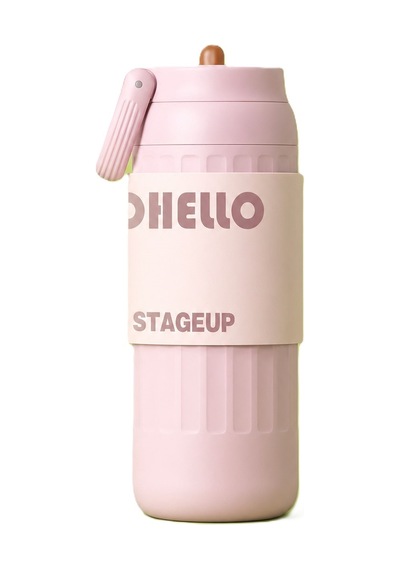Shotay Fashıon Çelik Termos Matara Pembe 460 Ml.