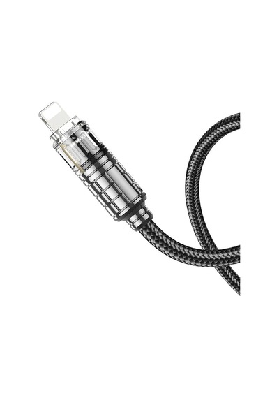 Hoco U122 Kristal Uç 2.4a Usb To Apple Uyumlu iPhone Lightning Hızlı Data Ve Şarj Kablosu 1 Metre - Mh-hs1174-5024