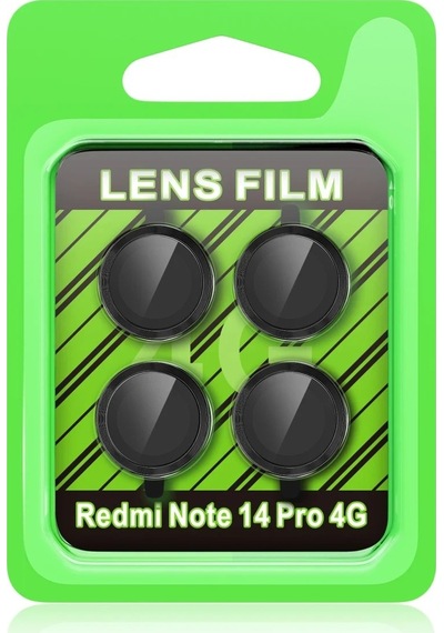 Mey İthalat Redmi Note 14 Pro 4g Raze Metal Kamera Lens - Siyah