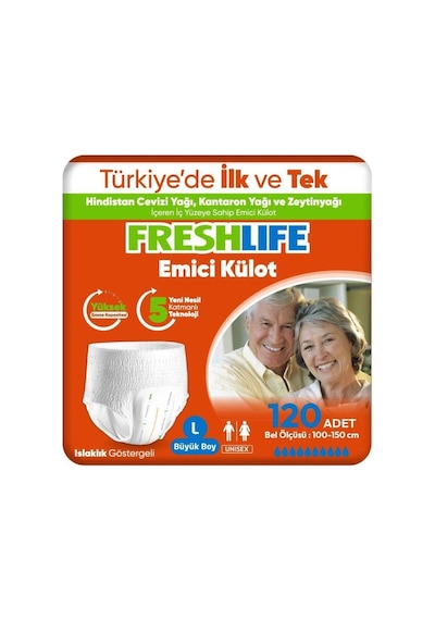 Freshlife Large Emici Külot 30 Lu 4 Paket 120 Adet L