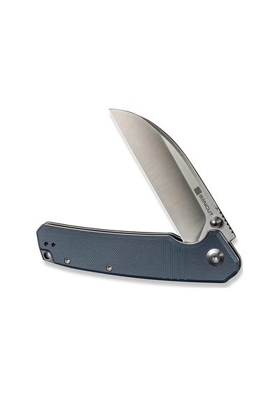 Sencut Awassi Flipper & Thumb Stud Knife Blue G10 Handle Kamp Çakı Mavi