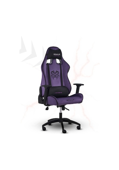 Rio Plus Balerion Terletmez Kadife Kumaş Mor Gaming Oyuncu Koltuğu -10 Mor