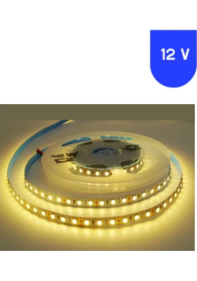 12 Volt 5 Mm 2835 Smd 3000 K Günışığı İç Mekan 120 Ledli 5 Metre Şerit Led