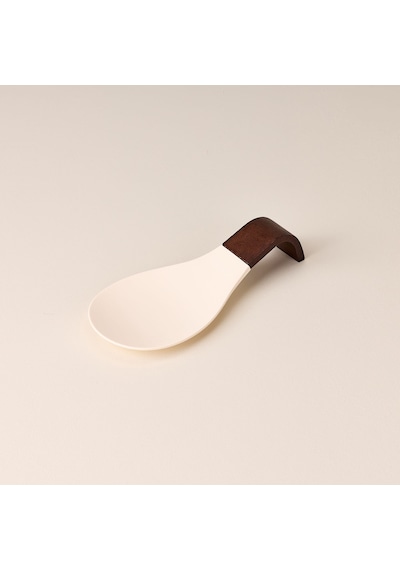 Akasya Kaşık Altlığı - Krem - 10x22x5 Cm