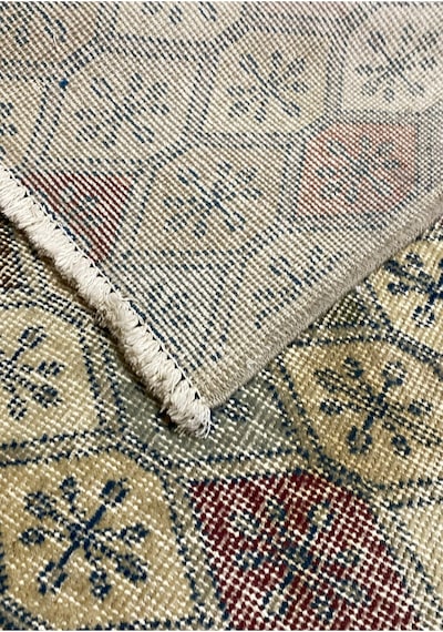 Bohem Stil Vintage Halı Özel Tasarım Anadolu Koleksiyonu Doğal Halı Çok Renkli