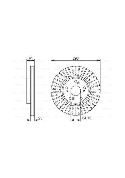 Honda Accord 2.0 2007-2015 Bosch Ön Disk 2 Adet