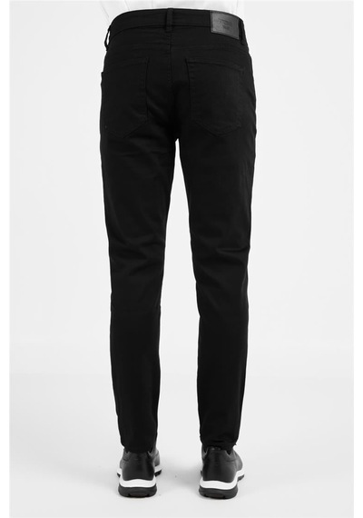 İmza Siyah Pamuklu 5 Cep Düz Paça Slim Fit Casual Denim Pantolon 1023255159 Siyah