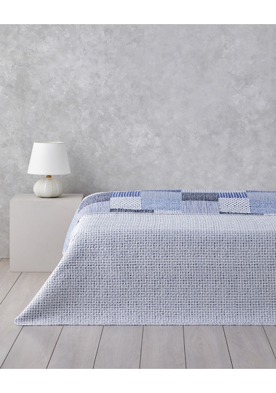 English Home Harlem King Size Çok Amaçlı Örtü 240x220 Cm Lacivert Lacivert