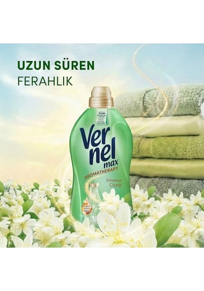 Max Ihlamur Çiçeği Kokulu 60 Yıkama Konsantre Çamaşır Yumuşatıcısı 1 X 1440 Ml 0.75 LT - 2.5 LT - 12 KG