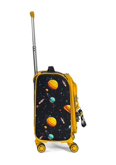 Konjabags Çocuk Karakterli 4 Tekerlekli Valiz, Eğlenceli Seyahat Arkadaşı - Astronot Astronot