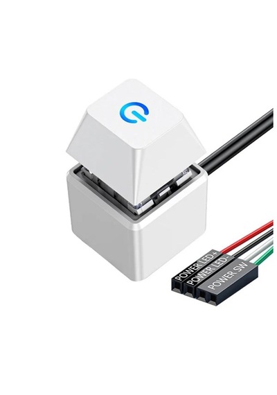 Pc Led Işıklı Harici Başlatma Güç Açma Kapama Düğmesi Anakart 1.8