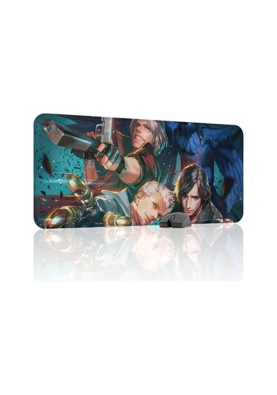 Devil May Cry Kaymaz Dikişli Kauçuk Oyuncu Mousepad V3 - 90x40 Xxl Gaming Mouse Pad Fare Altlığı