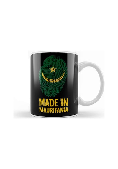 Mauritania Heritage Mauritanian Roots Barcode Kupa Bardak Porselen Karışık