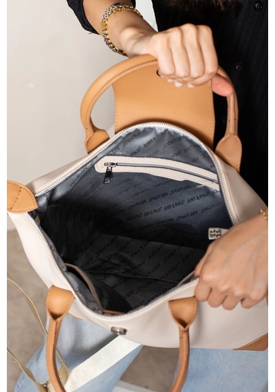 Just Polo Kadın Yeni Sezon Nakışlı Büyük Boy El Ve Omuz Çantası 236035mh Taş