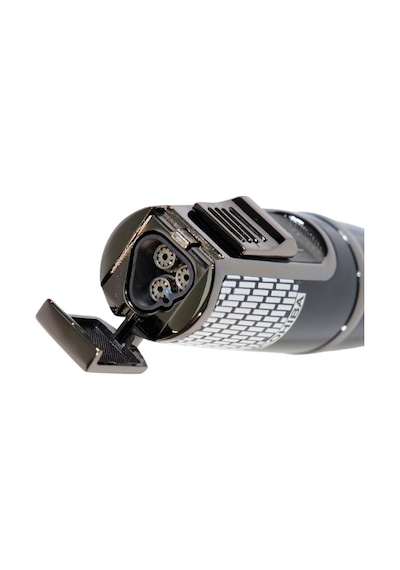 Cohiba 3 Torch Pürmüz Siyah-beyaz Desenli Metal Puro Çakmağı - Tr9245